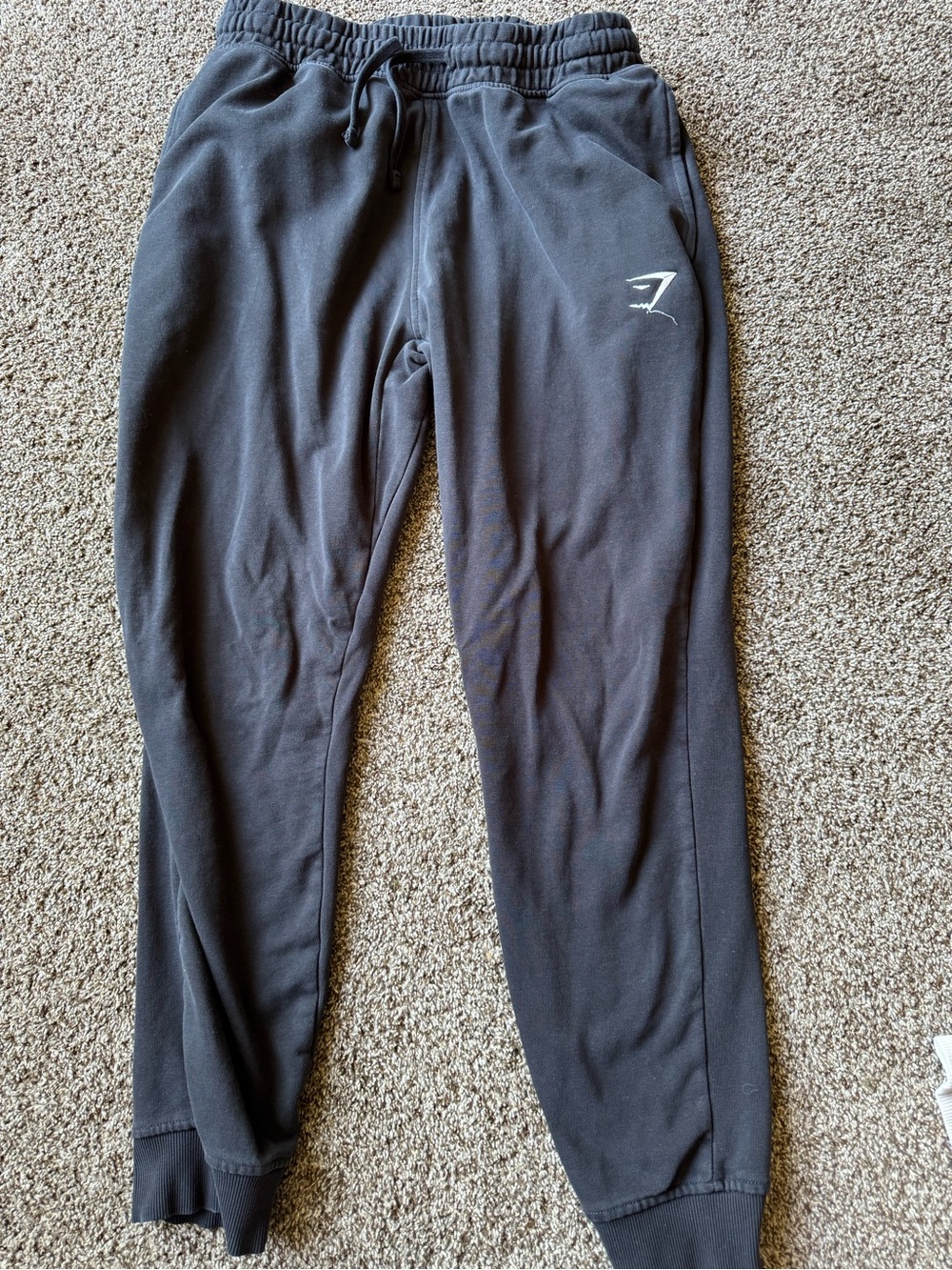 Gymshark Black Men’s Slim Fit Joggers with Logo